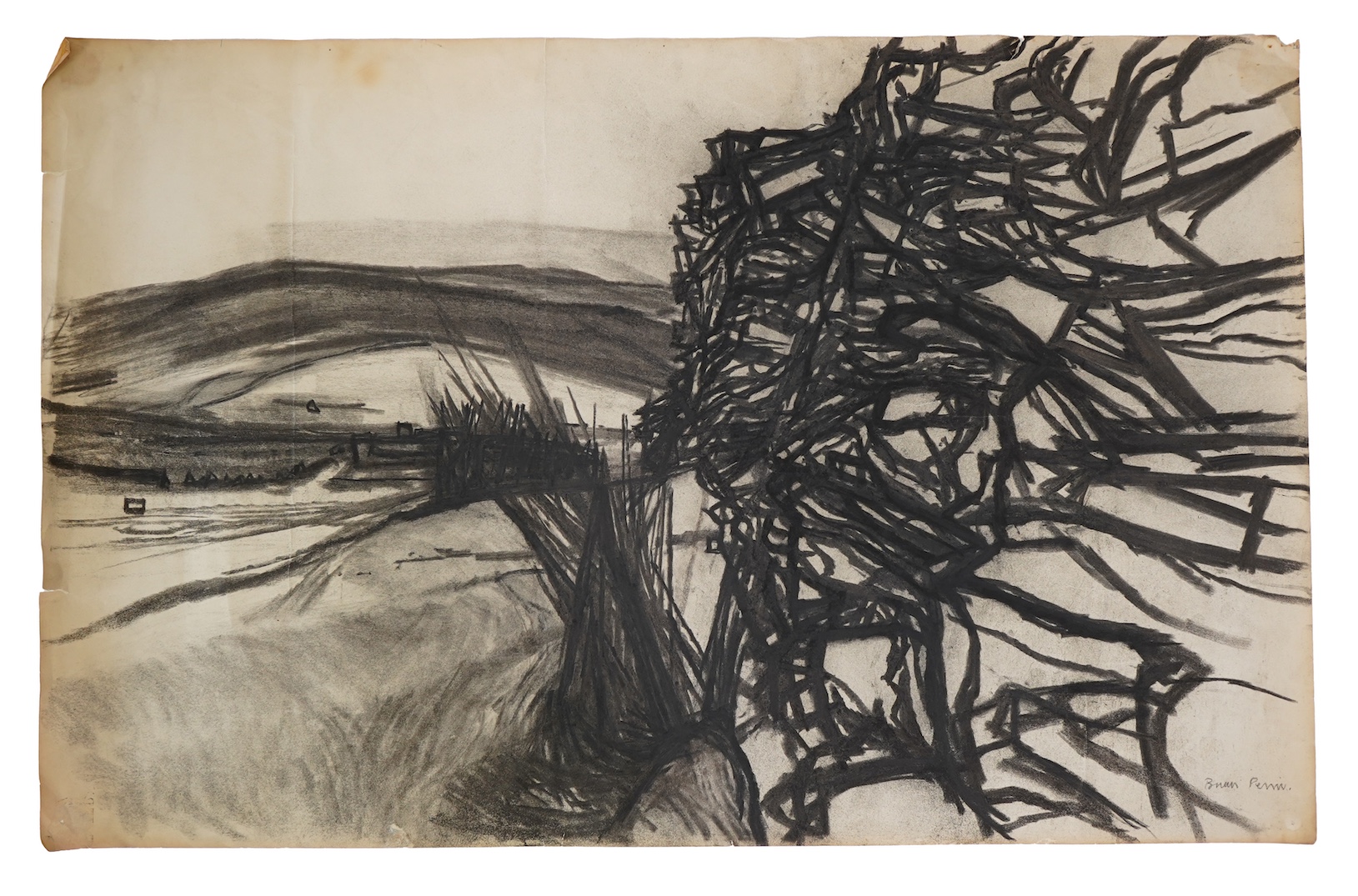 Brian Perrin, 1932-2025, Landscape study